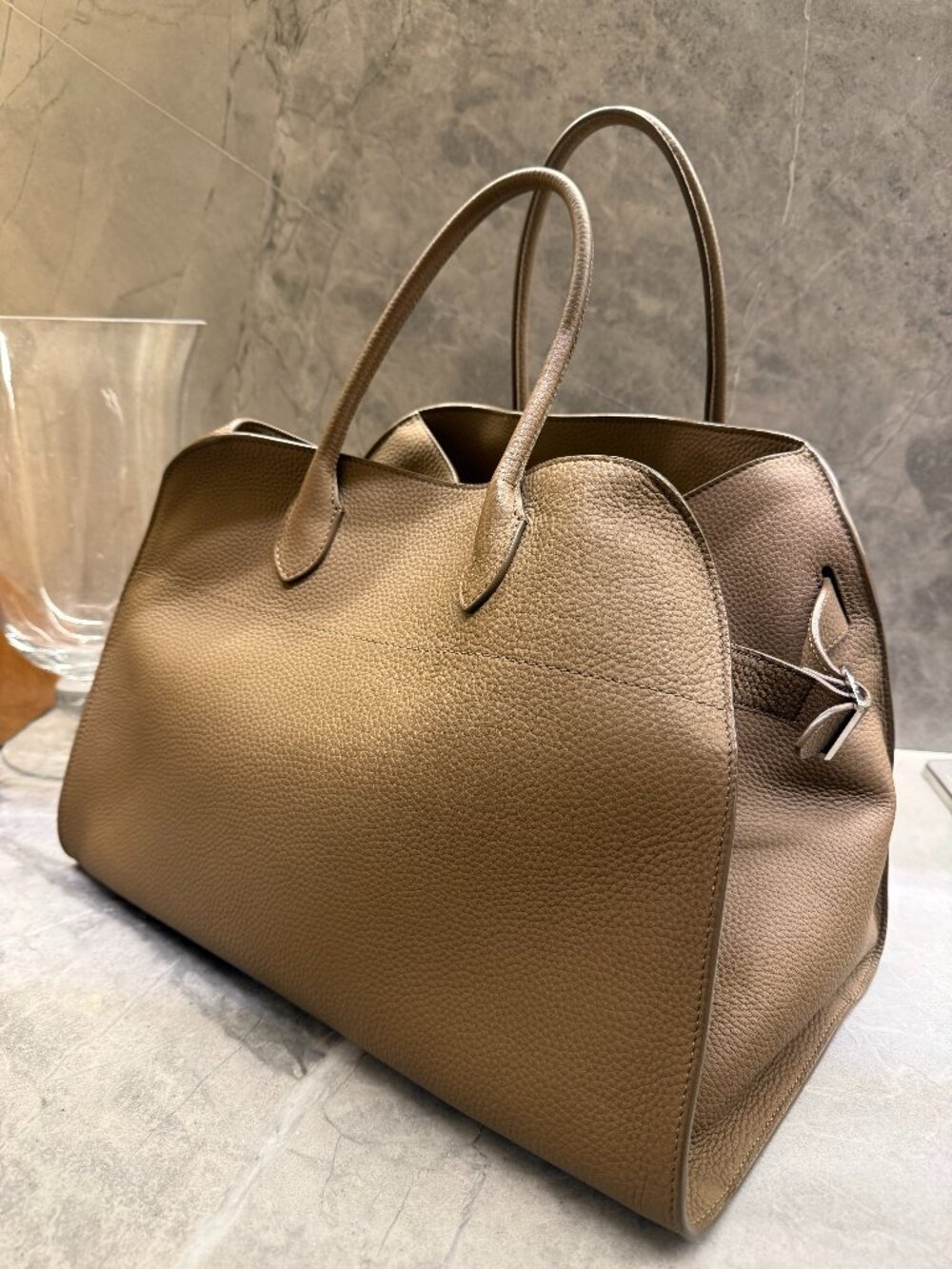 The Row Margaux Tote 15 Taupe * Ultra Rare*